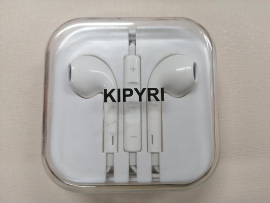 KIPYRI connector wired earphone earbud earphone earphone, noise isolation, with microphone and volume control, compatible with Apple