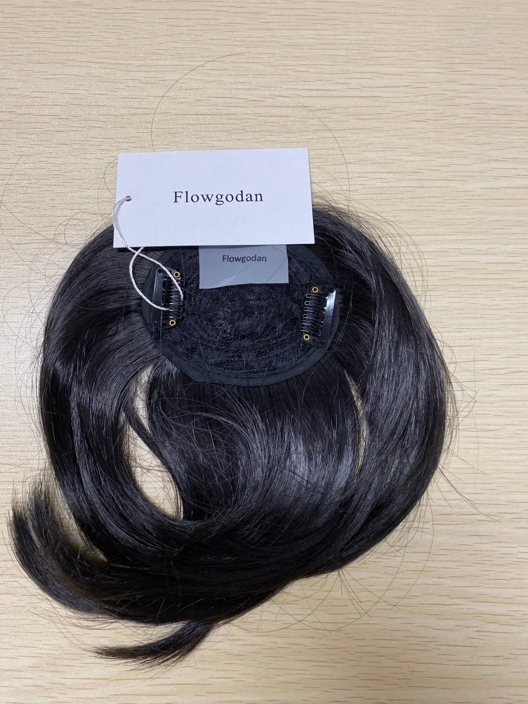 Flowgodan Fashion Wig Bangs Clip in Hair Extensions Front Neat Bang Fringe