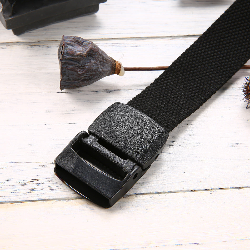 gleeyoke Outdoor Web Belt,Military Tactical Adjustable Survival Solid Nylon Outdoor Waist Belt