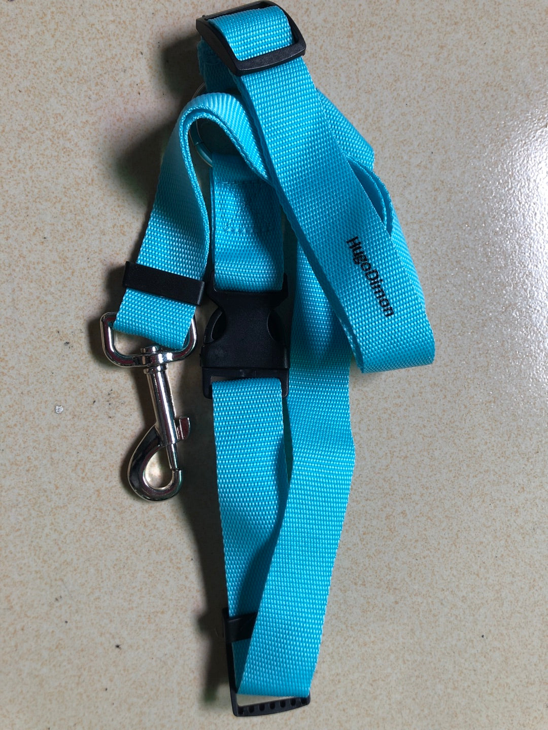 HugoDimon Pet car safety rope ring dog car seat belt rear seat traction belt traction rope-blue