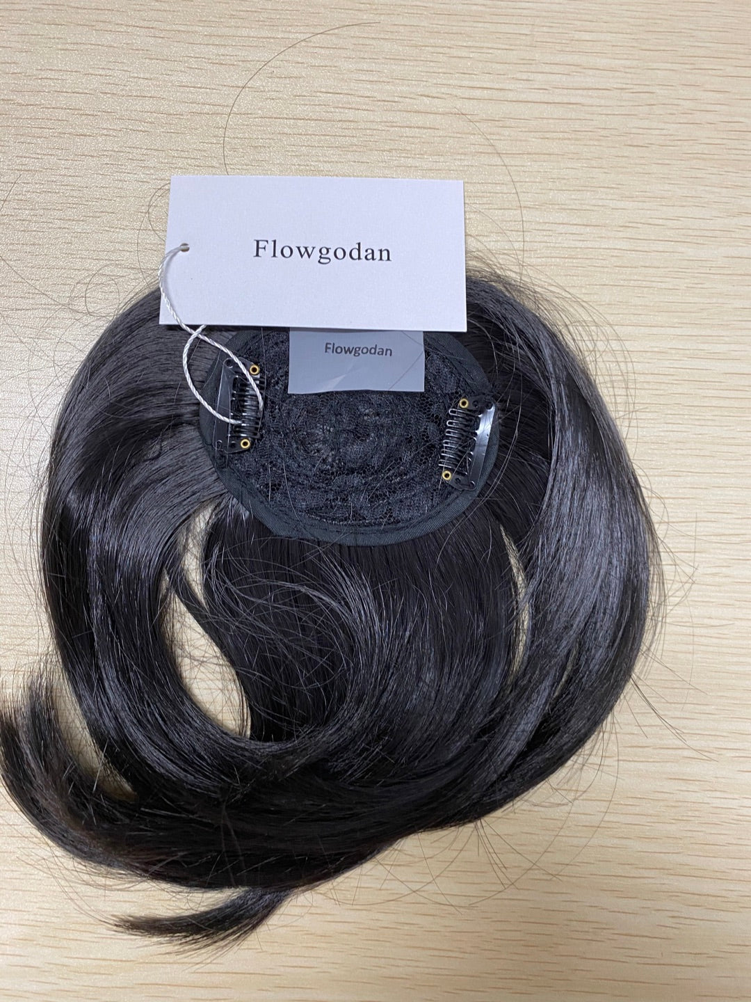 Flowgodan Fashion Wig Bangs Clip in Hair Extensions Front Neat Bang Fringe